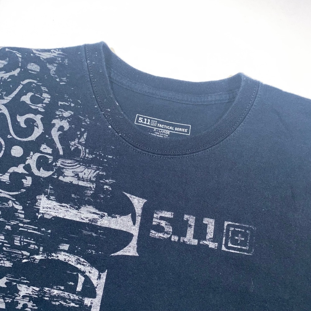 5.11‎ Tactical Series Mens Graphic T Shirt Black Size XL Cotton